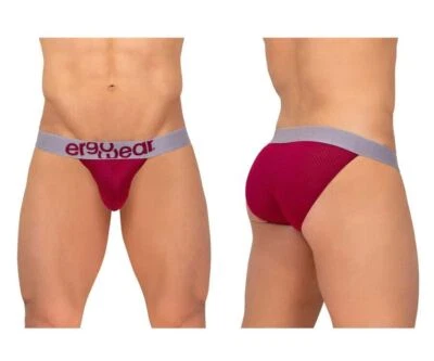 ErgoWear Bikini Briefs MAX Mesh Pouch Stretchy Brief Quick-Dry Burgundy 1216 55 - Image 1 of 4