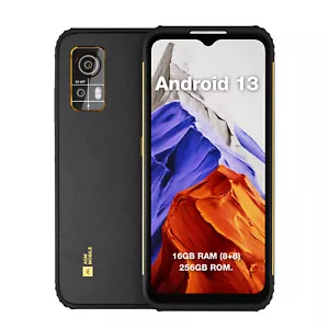 AGM 6.6" 8GB+256GB Factory Unlocked Android 13 Phones 4G Smartphone NFC Open-Box - Picture 1 of 10