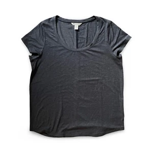 Athleta Large Women's Stratus II Tee T Shirt Blue Short Sleeve Scoop Neck NWOT - Picture 1 of 6