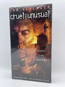 Cruel and Unusual (2002) VHS Sealed Promotional Copy Thriller Tom Berenger - Picture 1 of 3