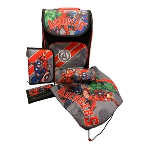 Schulranzenset 5 tlg. AVENGERS Jungen Schultasche ABVERKAUF SALE - Bild 1 von 1