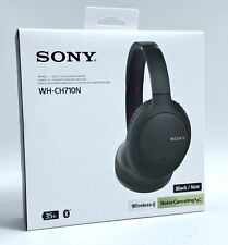 Sony WHCH710N Wireless Noise-Canceling Over The Ear Headphones - Black