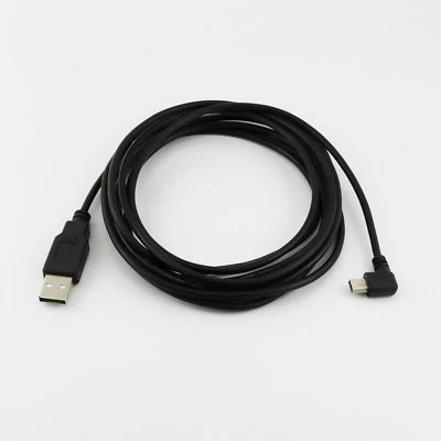 1x 3M Mini USB Male 90 Degree Left Angled to USB 2.0 A Male for Camera Mp4 GPS - Image 1 of 4