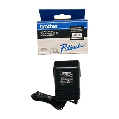 Brother Original Netzteil AD-60 für P-Touch elektronisches Etikettiergerät 120V - 9,5V - Bild 1 von 4