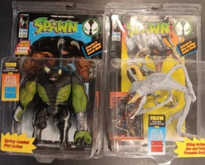 Lot of 2 1994 Todd McFarlane's SPAWN Figures Green Tremor & Violator - Picture 1 of 2
