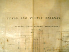 Texas and Pacific Railway Wooden Structures ~ Majesty's Letters Patent Vellum