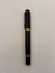 Pluma Estilográfica Waterman Francia De Colección Negra con Oro 18K Plumín 750 Hecha en Francia - Imagen 1 de 8