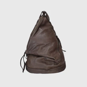Leder Rucksack Vintage Damen Leder Rucksacktasche Leder Italy Italienische 2 - Bild 1 von 8