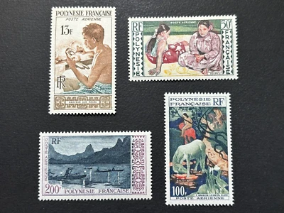 POLYNESIA  stamps  French 1958 Airmail , Paintings / MNH , 13fr MLH / FS11 - Image 1 of 3