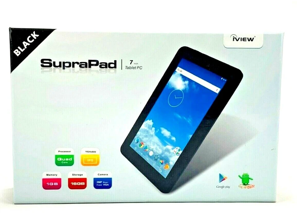 Iview Table Pc Android 7" Quad Core Processor 1GB Memory Front Facing And Read - Image 1 of 4