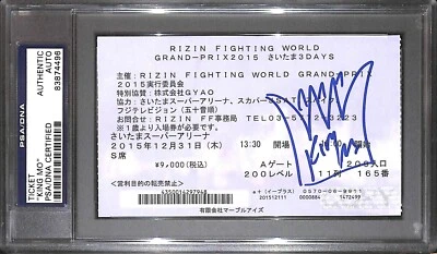 King Mo Lawal Signed Rizin FF 12/31 2015 VIP Ticket PSA/DNA Bellator Grand Prix - Image 1 of 4