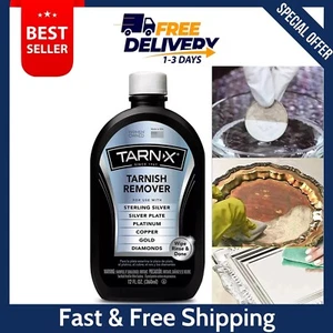 Tarn-X Tarnish Cleaner Sterling Silver Copper Jewelry Gold Diamonds 12 Oz Bottle - Picture 1 of 6