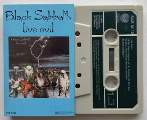 BLACK SABBATH - LIVE EVIL (VERTIGO SAB M 10) 1983 UK CASSETTE TAPE DIO - Picture 1 of 6