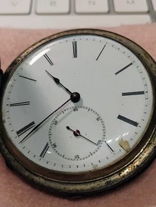 W. FACOT LOCLE ~ TASCHENUHR ~ SILBER ~ (REINIGUNGSBEDÜRFTIG) - Bild 1 von 5