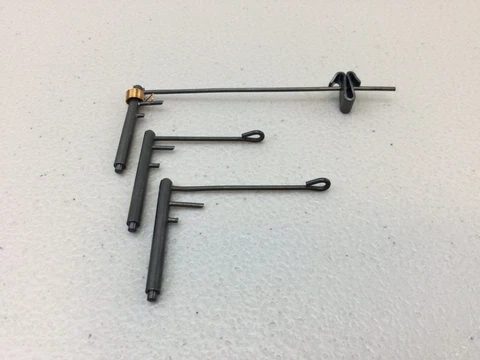 Set of Two Lift Arms and Hammer Gong for Cuckoo Clock REGULA 25 and 34 Movement Cover