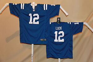ANDREW LUCK Indianapolis Colts  NIKE  Game JERSEY Youth Large  NWT $70 retail bl