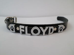 bespoke dog collar real english leather you choose name colour jack russell