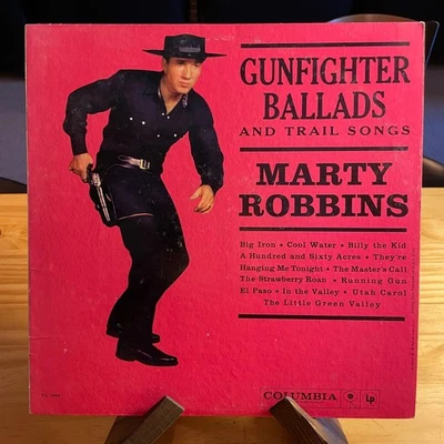 Marty Robbins Gunfighter Ballads And Trail Songs LP CL 1349 1959 mono six eye VG - Image 1 of 4