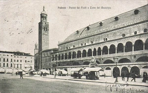 32-95) PADOVA PIAZZA FRUTTI TORRE MUNICIPIO VIAGGIATA FUORI PORTA RENO FERRARA - Picture 1 of 2