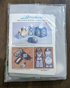 Herrschners Plastic Canvas Kit Dog & Cat Loop Door Hangers 27-5919 Vintage NOS - Picture 1 of 3
