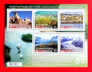 Canada Stamp 2844 "Unesco Heritage Sites" MNH 2015 RARE recalled Souvenir Sheet - Picture 1 of 1