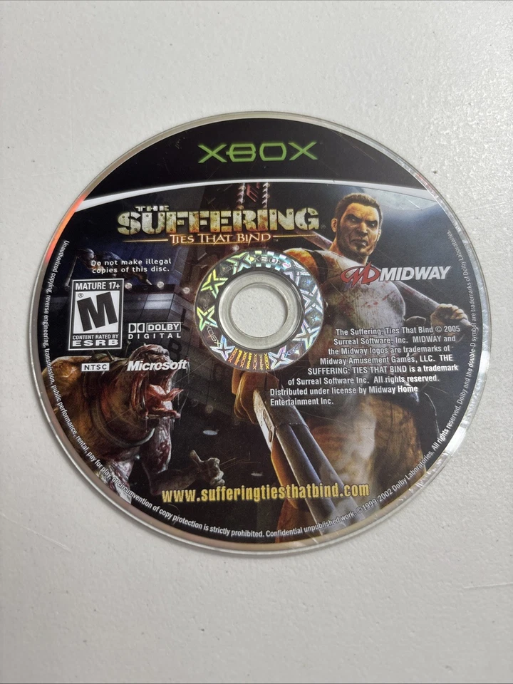 Suffering: Ties That Bind (Microsoft Xbox, 2005) disc WORKS! #C1 - Image 1 of 1