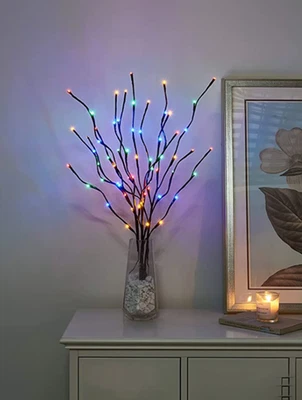 1pc 20 LED Branch Fairy String Lights – Decorative Warm Lighting for Home Decor - Image 1 of 4