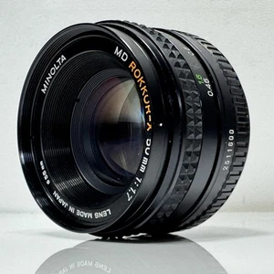 Minolta MD Rokkor-X 50mm f/1.7 Standard Prime Lens Made in Japan TESTED MINT - Picture 1 of 13