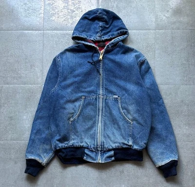 Chaqueta Carhartt 80s USAMade Carhartt Denim Active Talla Pequeña Forro a Cua... - Imagen 1 de 4