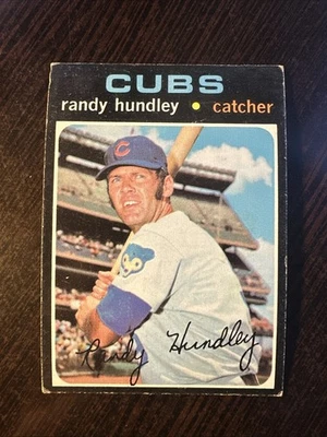 1971 TOPPS #592 RANDY HUNDLEY CHICAGO CUBS VG-EX *Hot Corner Vintage* B - Image 1 of 2
