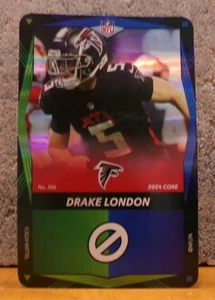 TARJETA DE FÚTBOL AMERICANO EXCLUSIVA UNO ELITE ATLANTA FALCONS DRAKE LONDON FOIL CHASE - Imagen 1 de 3