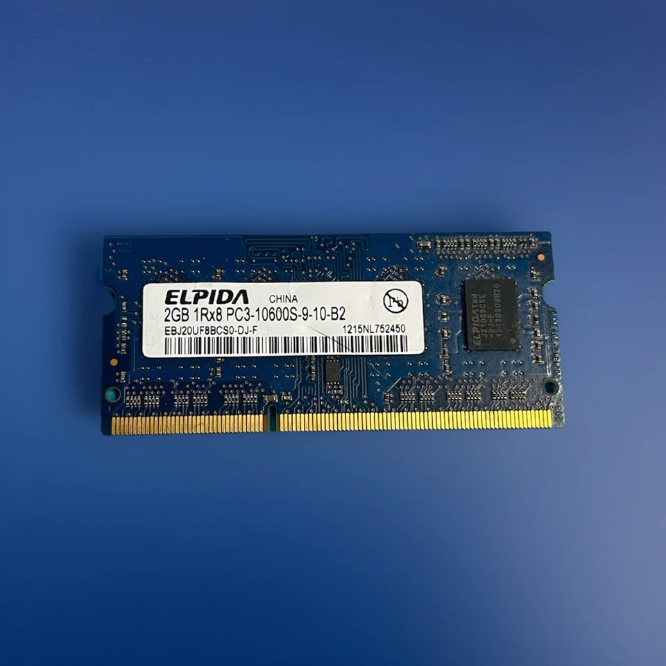 Epilda 2GB (1x 2GB)Laptop Memory Stick RAM  DDR3 1600Mhz 1Rx8 PC3-10600S -TESTED - Image 1 of 1