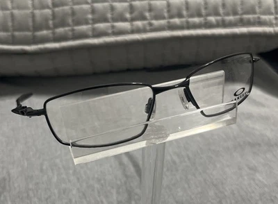Oakley OX3131 Men’s Metal Eyeglass Frame Polished Black 53x18 - Image 1 of 4