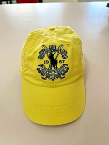 Polo Ralph Lauren Yellow Ball Cap, Bleecker St, 1967, leather strap, GUC, HTF - Picture 1 of 6