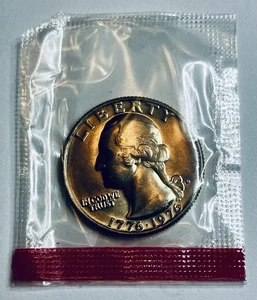 1976 D Washington Uncirculated Bicentennial Quarter In Mint cellophane wrap - Picture 1 of 2