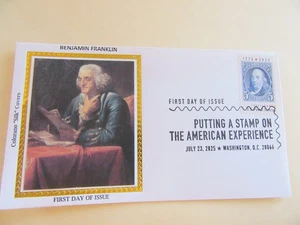 Ben Franklin 5c 250th Anniv 2025 Forever Stamp Fdc Sc#6023 Colorano Cover #5 - Bild 1 von 2