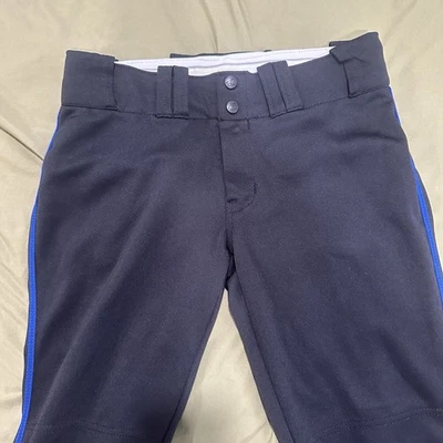 Брюки футбольные Champion для взрослых средние черные с синими линиями  - Изображение 1 из 4