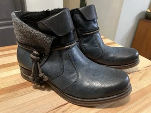 Botín Rieker Fee para mujer talla US 9 EU 40 gris azul - Imagen 1 de 14