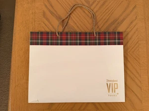 DISNEY VIP TOURS EINKAUFSTASCHE DISNEYLAND TARTAN KARIERT BEUTELTASCHE - 12" x 16" x 6" - Bild 1 von 4