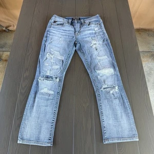 Jeans Salvage Supply Co Mayhem regular dritti 30x30 blu elasticizzato denim premium - Foto 1 di 18