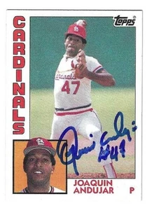 Autographed JOAQUIN ANDUJAR St. Louis Cardinals 1984 Topps Card #785 w/COA - Picture 1 of 1