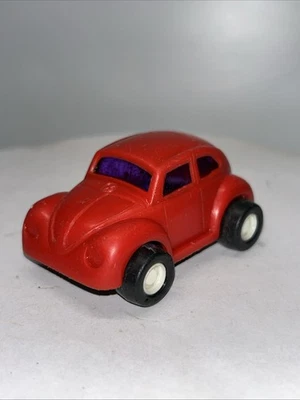 Red Volkswagen Beetle Bug Toy Car Made in Japan 2 1/2" Vintage Buddy L — 第 1/4 张图片