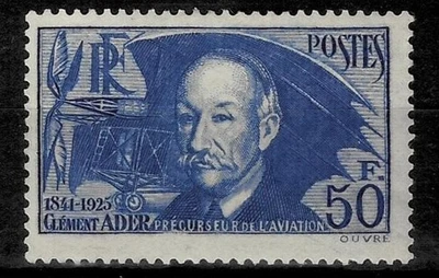 France 1938 ☀ 50fr Clement Ader ☀ MLH - Image 1 of 2