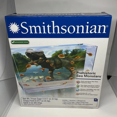 Smithsonian Monstruos Prehistóricos Acuario Triops Huevos Comida Nuevo en Paquete 52041  Foto 1 de 4