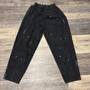 Pantalones holgados vintage de tranvía de los años 80 90 para hombre grandes 100 % algodón negros - Imagen 1 de 4