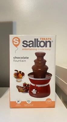 Olla de fondue Salton fuente de chocolate de 3 niveles (SP1499) - roja nueva en caja Foto 1 de 4