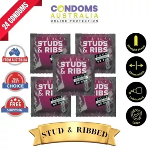 Four Seasons Stud and Ribbed Condom 24 Condoms FREE SHIPPING - Picture 1 of 6