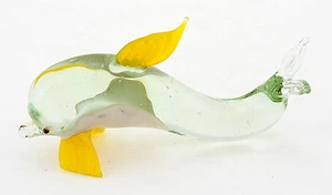 Murano Style Glass Dolphin Figurine Art Glass - Picture 1 of 2