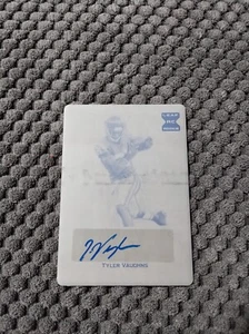 tyler vaughns 2021 leaf trinity rookie printing plate auto steelers usc 1/1 - Picture 1 of 2