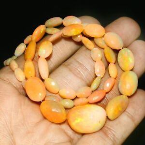 100% Opale Naturelle Perles à Facettes Pépites Véritable Collier Bijoux Np-114